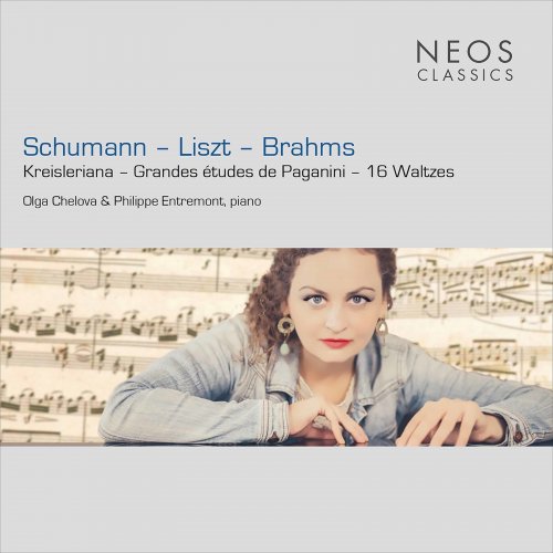 Olga Chelova, Philippe Entremont - Schumann, Liszt & Brahms: Piano Works (2022) [Hi-Res]