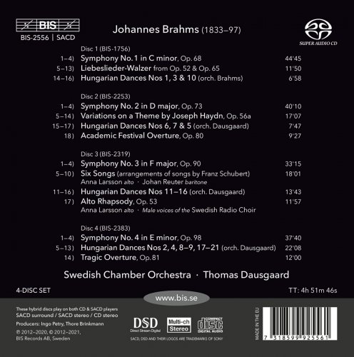 Thomas Dausgaard, Swedish Chamber Orchestra - Brahms: Orchestral Works (2022) [Hi-Res]