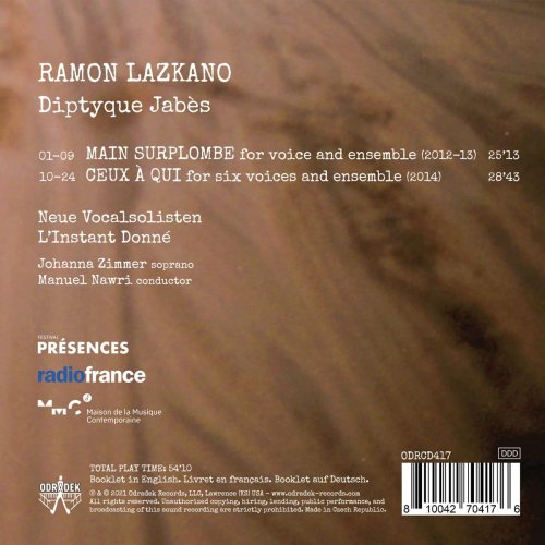 Neue Vocalsolisten, L'Instant Donné, Manuel Nawri - Ramon Lazkano: Diptyque Jabès (2022) [Hi-Res]