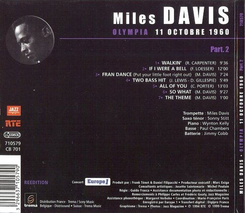 Miles Davis - Olympia 11 Octobre 1960, Part 2 (1999)