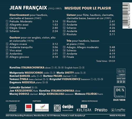 Karolina Stalmachowska - Jean Françaix: Musique pour le plaisir (2022)