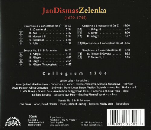 Collegium 1704, Václav Luks - Jan Dismas Zelenka: Orchestral Works (2005) CD-Rip
