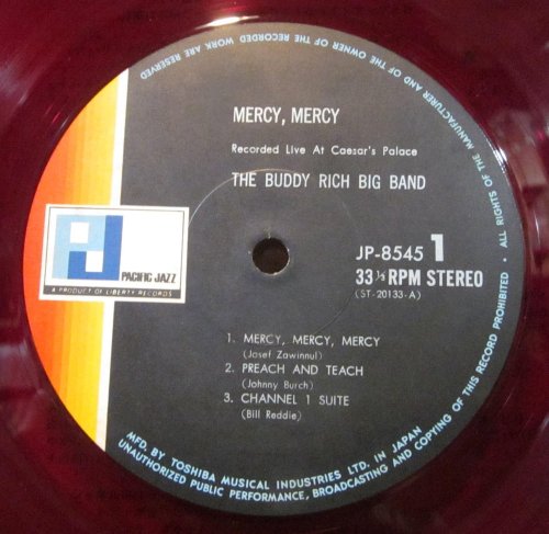 The Buddy Rich Big Band - Mercy, Mercy (1968) LP