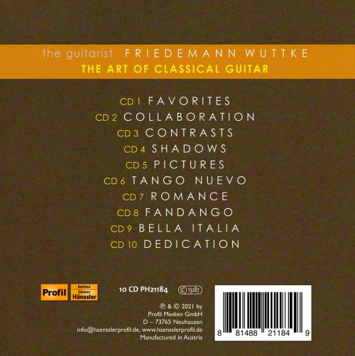 Friedemann Wuttke - The Art of Classical Guitar [10CD] (2022)