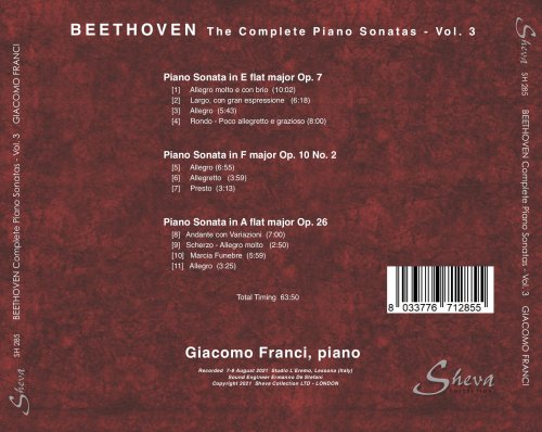 Giacomo Franci - Beethoven: The Complete Piano Sonatas, Vol. 3 (2022)