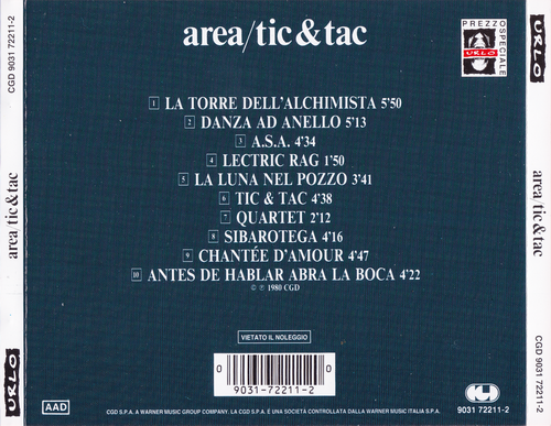 Area - Tic & Tac (1980)