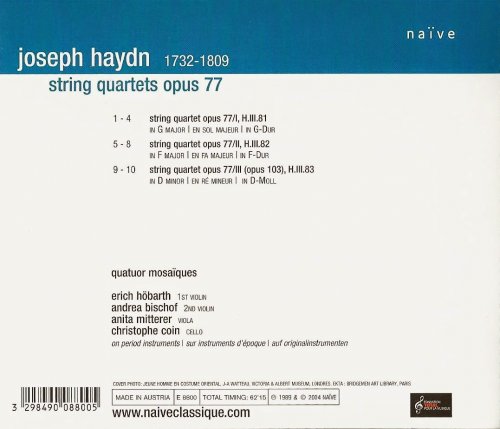 Quatuor Mosaiques - Haydn: String Quartets op. 77 (2004) CD-Rip