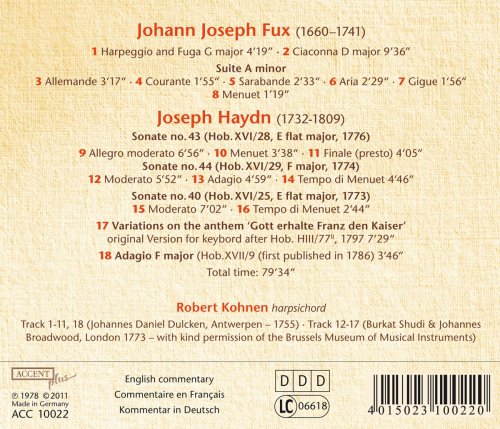 Robert Kohnen - Fux & Haydn: Works for Keyboard (2011)