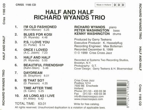 Richard Wyands - Half and Half (1999) 320 kbps+CD Rip