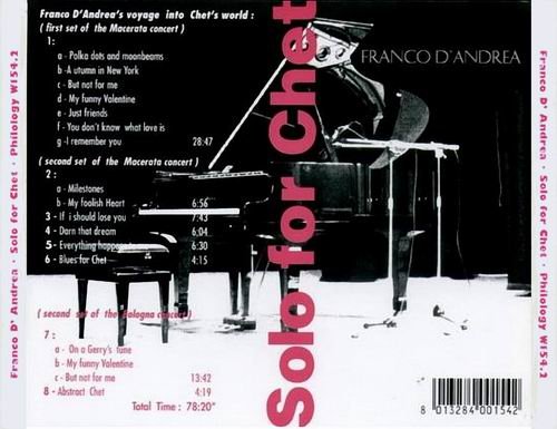 Franco D'Andrea - Solo For Chet (2000)