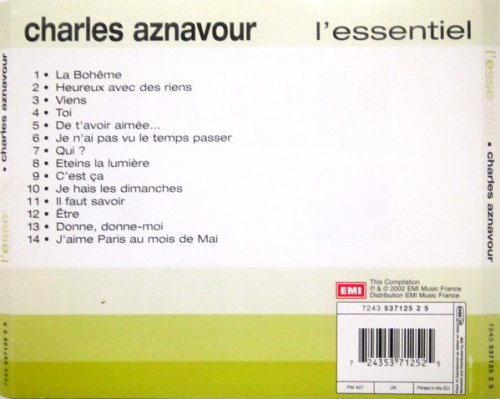 Charles Aznavour - L'Essentiel (2002) CD-Rip