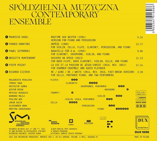 Spółdzielnia Muzyczna Contemporary Ensemble - Kagel, Donatoni & Others: Chamber Works (2022) [Hi-Res]