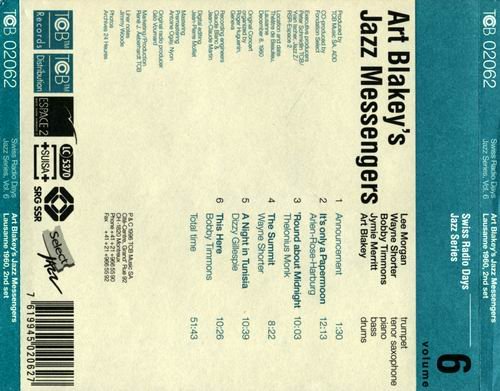 Art Blakey's Jazz Messengers - Lausanne 1960 2nd Set (1996)