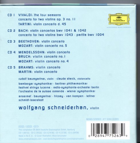 Wolfgang Schneiderhan - The 1950s Concerto Recordings (2004) [5CD Box Set]