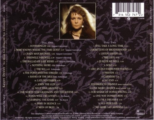 Sandy Denny - No More Sad Refrains - The Anthology (Remastered) (2000 ...