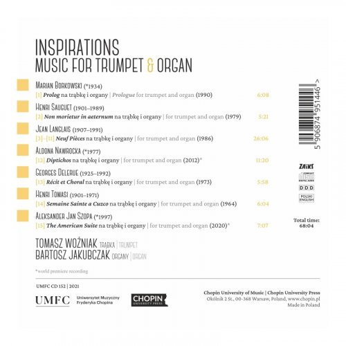 Chopin University Press - Inspirations. Music for Trumpet & Organ (2022)