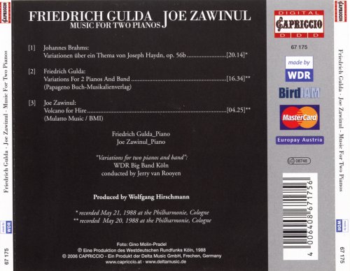 Friedrich Gulda & Joe Zawinul - Music For Two Pianos (1988)