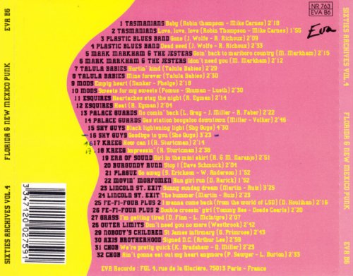 Various Artist  - Sixties Archives Vol. 4 Florida & New Mexico Punk (1991)