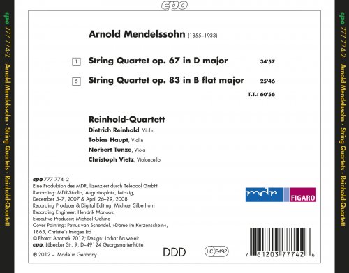 Reinhold Quartett - A. Mendelssohn: String Quartets Nos. 2-3 (2013)