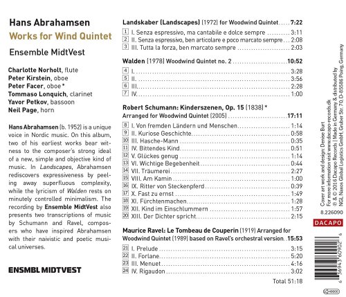 Ensemble MidtVest - Hans Abrahamsen: Works & Transcriptions for Wind Quintet (2016) [Hi-Res]