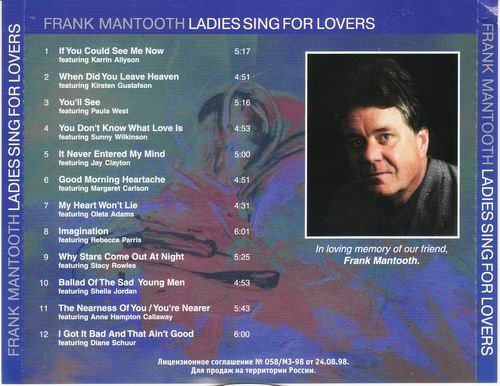 Frank Mantooth - Ladies Sing For Lovers (2005)