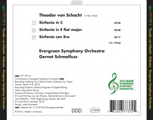 Evergreen Symphony Orchestra, Gernot Schmalfuss - Theodor von Schacht: Symphonies Vol. 1 (2014)