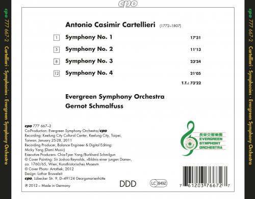 Evergreen Symphony Orchestra, Gernot Schmalfuss - Cartellieri: Symphonies Nos. 1-4 (2012)