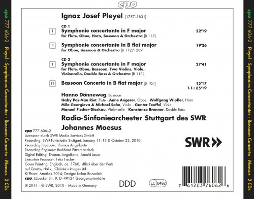 Hanno Dönnerweg, Stuttgart Radio Symphony Orchestra, Johannes Moesus - Pleyel: Symphonies Concertantes - Bassoon Concerto (2014)