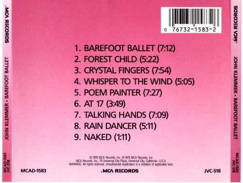 John Klemmer - Barefoot Ballet (1976) CD-Rip