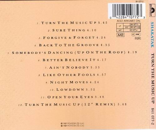 Shakatak - Turn The Music Up (1989) CD Rip