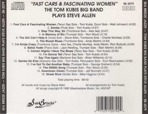 The Tom Kubis Big Band - Fast Cars & Fascinating Women (1996)