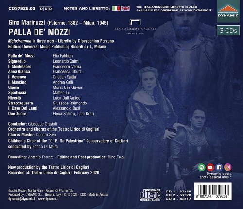 Giuseppe Grazioli, Francesca Tiburzi, Leonardo Caimi, Elia Fabbian - Marinuzzi: Palla de' Mozzi (Live) (2022) [Hi-Res]