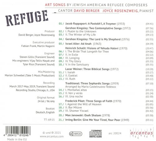 Cantor David Berger & Joyce Rosenzweig - Refuge (2022) [Hi-Res]