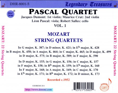 Pascal String Quartet - Mozart: The String Quartets (2011) [5CD Box Set]