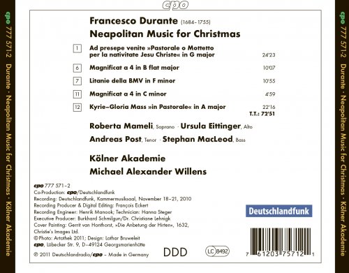 Roberta Mameli, Ursula Eittinger, Andreas Post, Stephan MacLeod, Kölner Akademie, Michael Alexander Willens - Neapolitan Christmas (2011)