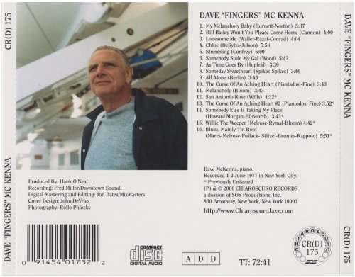 Dave McKenna - Dave "Fingers" McKenna (1977) [2000]