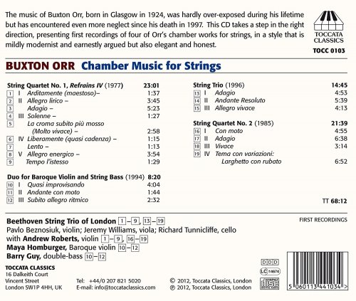 Barry Guy - Buxton Orr: Musique de chambre pour cordes (2012)