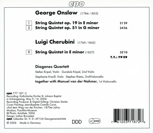 Diogenes Quartet - Onslow & Cherubini: String Quintets (2006)