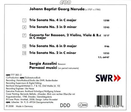 Sergio Azzolini, Parnassi musici - Neruda - Trio Sonatas & Bassoon Concerto (2008)
