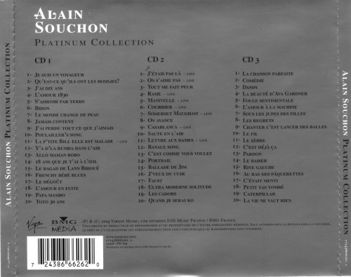 Alain Souchon - Platinum Collection (3CD) (2004) CD-Rip