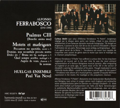 Huelgas Ensemble, Paul Van Nevel - Ferrabosco: Psaume 103 / Motets & Madriguax (2005)