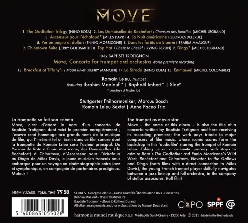 Romain Leleu, Stuttgarter Philharmoniker, Marcus Bosch, Romain Leleu Sextet - Move - The Trumpet as Movie Star (2022) [Hi-Res]