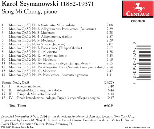 Sang Mi Chung - Szymanowski: 20 Mazurkas, Op. 50 & Piano Sonata No. 1 in C Minor, Op. 8 (2016) [Hi-Res]