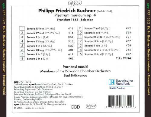 Parnassi Musici - Buchner: Plectrum musicum, Op. 4 (Excerpts) (2005)