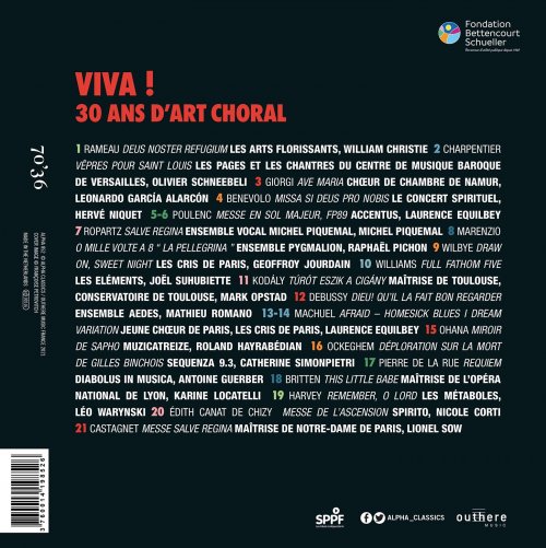 Les Arts Florissants, Accentus, Musicatreize, Ensemble Pygmalion - Viva ! 30 ans d'art choral (2022)