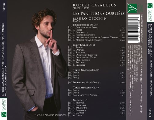 Mauro Cecchin - Robert Casadesus: Les partitions oubliées, Piano Music I (Enfantines Op. 48, Etudes Op. 28, Impromptu Op. 67 No.4, Berceuses Opp. 8 & 67, Suite Op. 52) (2022)