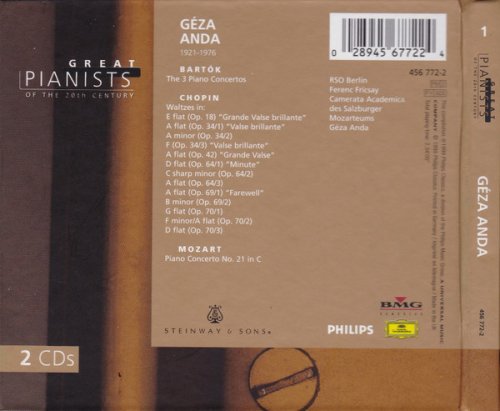 Géza Anda - Great Pianists Of The 20th Century (1999) [2CD]