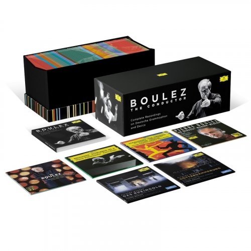 Pierre Boulez - The Conductor: Complete Recordings on Deutsche Grammophon and Decca (2022) [84CD Box Set]