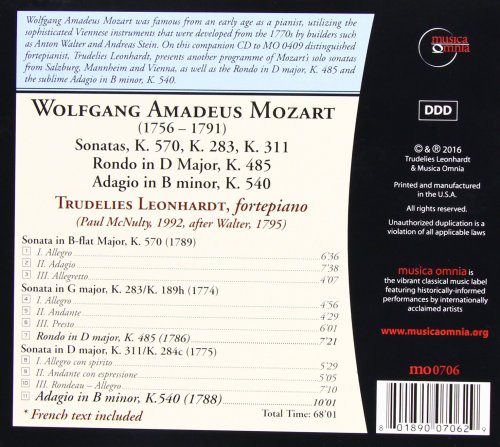 Trudelies Leonhardt - Mozart: Piano Works (2017)