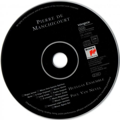 Huelgas Ensemble, Paul Van Nevel - Manchicourt: Missa, Motets, Chansons (1997)